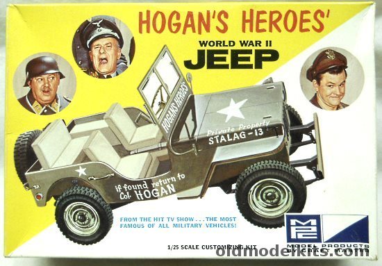 MPC 1/25 Hogan's Heros World War II Willys Jeep, 402-200 plastic model kit